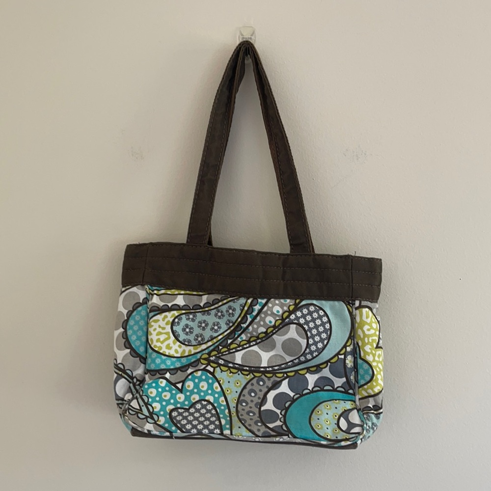 Thirty-One Blue/Green Pattern Purse